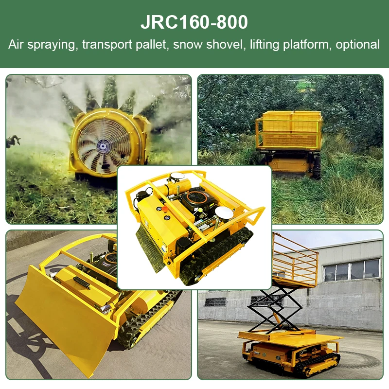 Joyance Chinese Manufacturer Hot Sale Wireless Zero Turn Grass Cutter Remote Control gasoline lawn mower agriculture sprayer