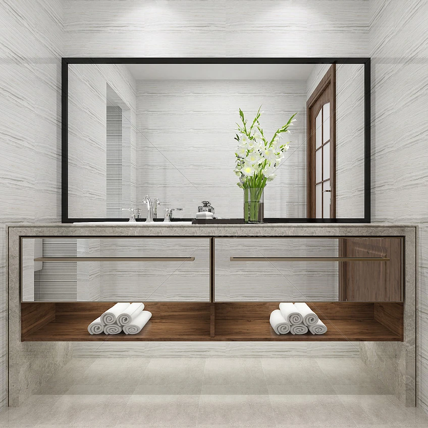 Cheap Factory Price High Quality Hot Fashion Hotel Toilet Wall Mounted Bathroom Mirror Aluminum Alloy Mirror