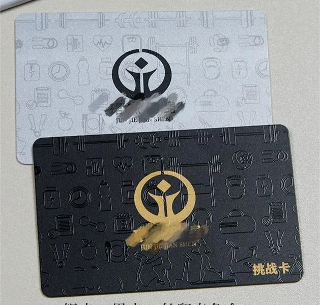 Custom Printed Brushed Metal High-End Personal Business Card