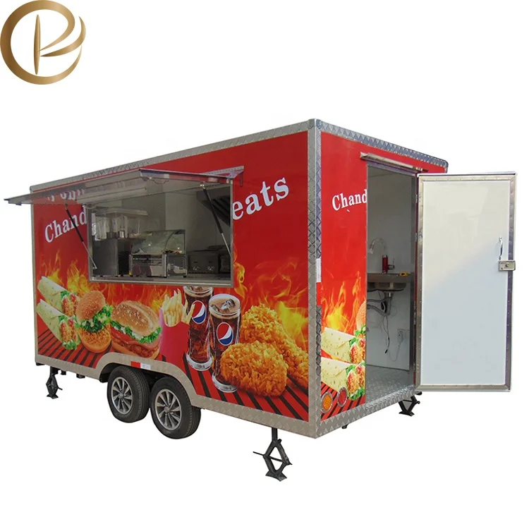 Top selling mobile food cart for slush machine mobile food kiosk catering trailer used food trucks for sale in germany
