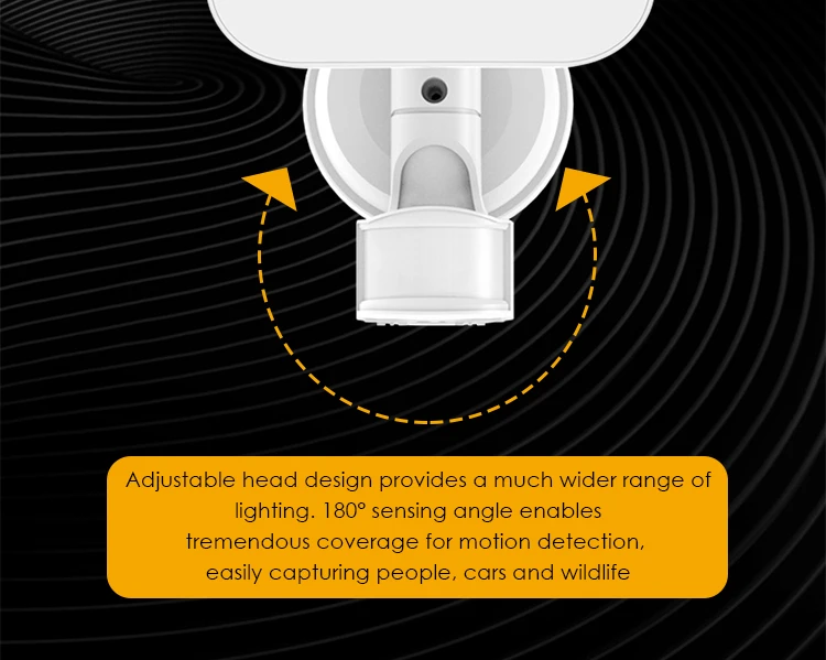 Adjustable Head Garden Solar Led Waterproof Motion Light Hot Sale Outdoor Sensor Light