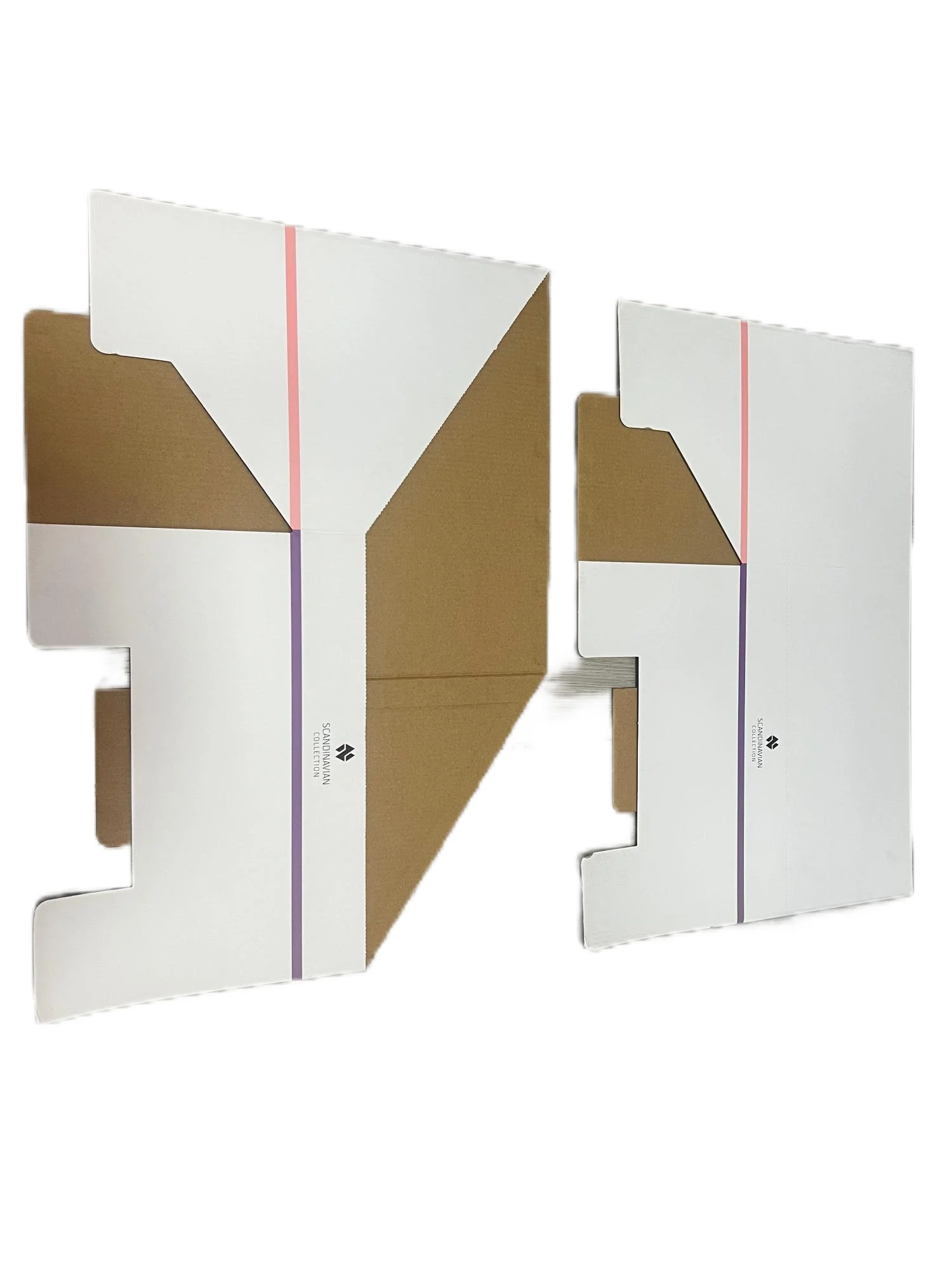 Bokesi Colorful Printed White Card Corrugated Carton Durable Paper & Paperboards Product