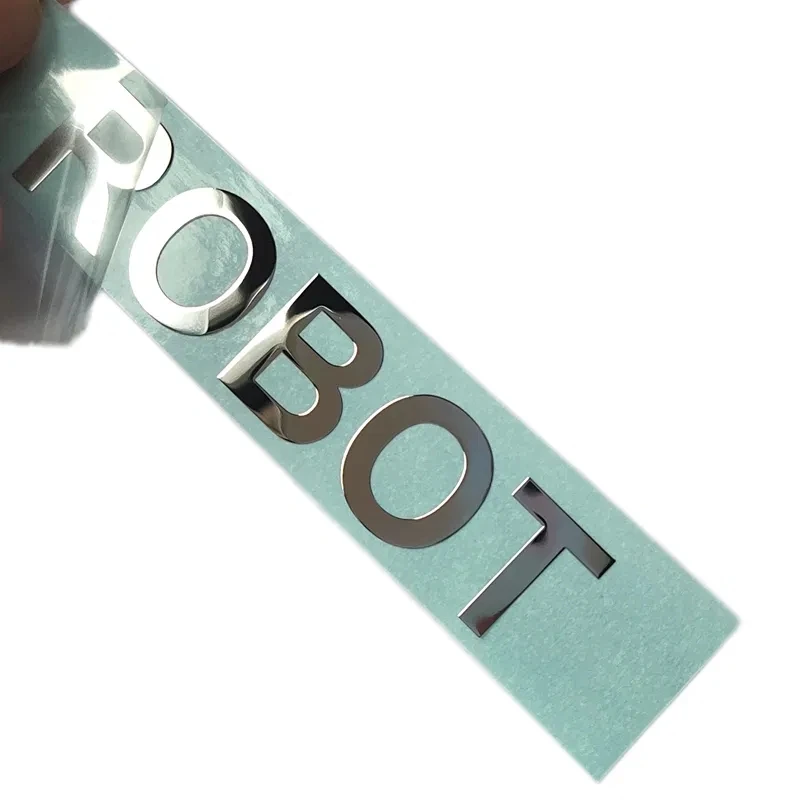 Custom Self Adhesive 3D Electroforming Transfer Metallic Emboss Gold Plant Tags Brand Metal Logo Sticker Labels