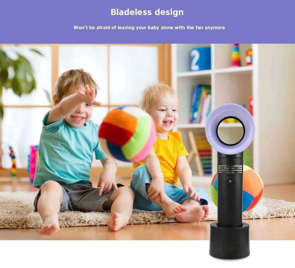 New Design Mini Office Travel Third Gear Switch Bladeless Usb Desk Portable Fan