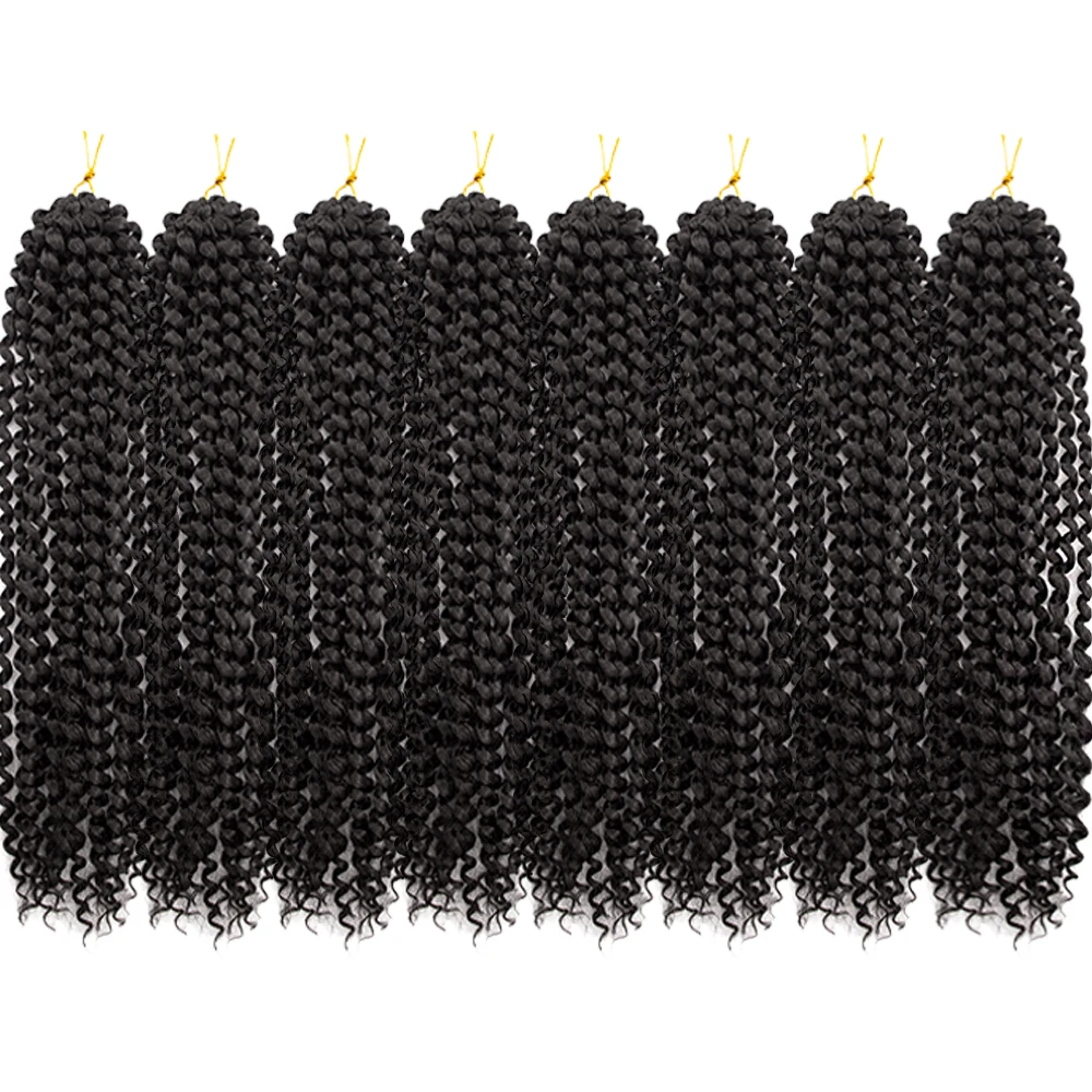 Spring Twist Hair 24lnch Synthetic Pre-looped Passion Twist Water Wave Braiding Crochet Hair