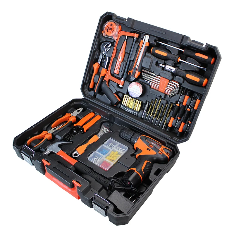 Hot Selling 5pcs Professional Electric Hand Tool Box Set Hardware Household Combined Hand Kit