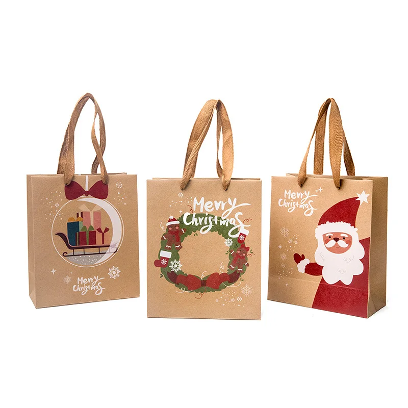 Explosive Christmas gifts with gift bag, candy carrying kraft paper bags wholesale customization