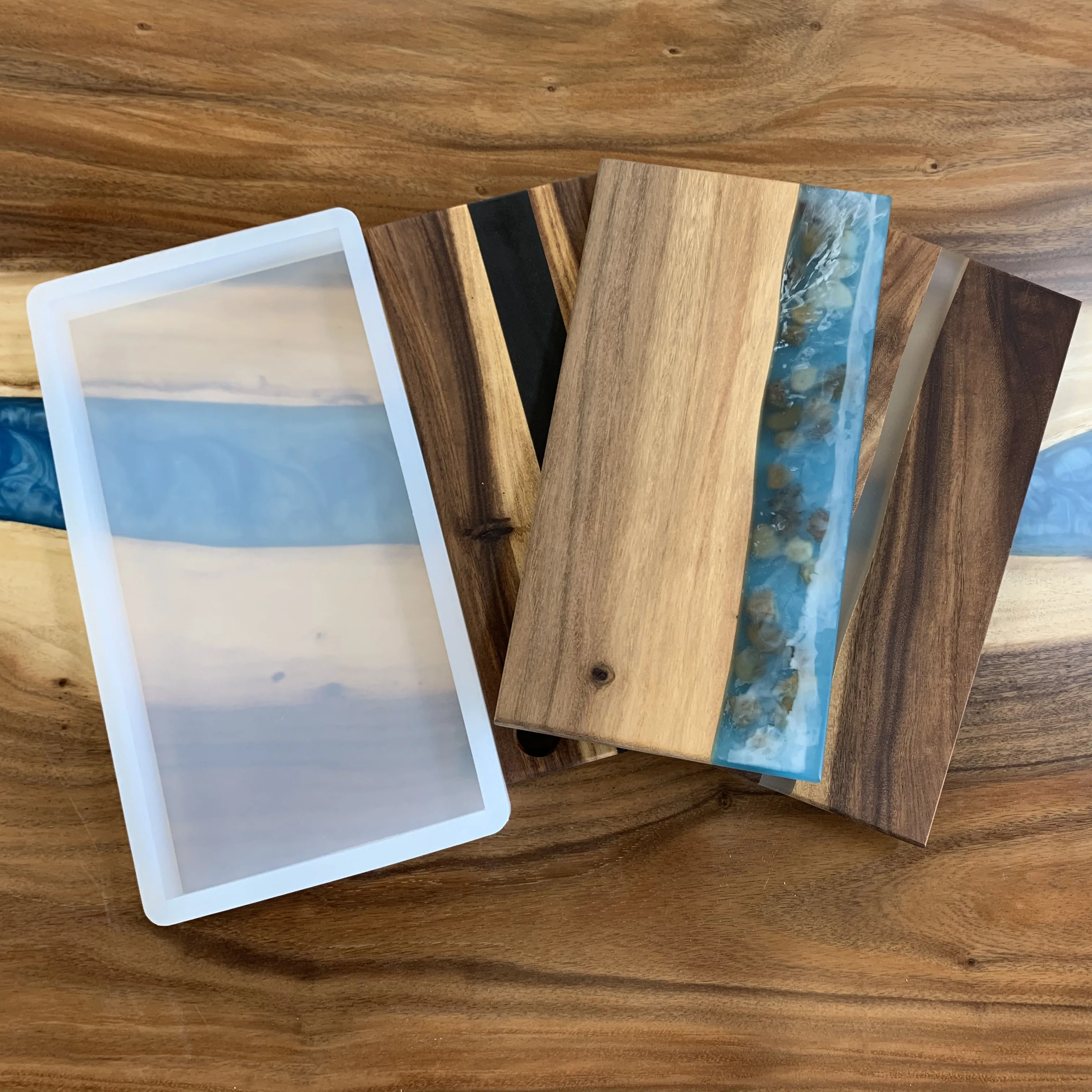 Silicone Molds for Table top Epoxy Resin Large Mold-Charcuterie Boards, Trays, Wood & Resin Art Custom Size - Better Than HDPE
