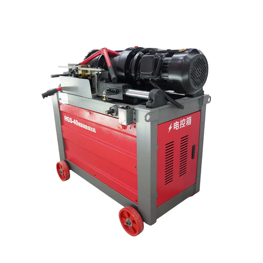 Automatic Screws Rolling Machine Electric Steel Bar Rib Stripping Threading Machine Steel Bar Straight Thread Rolling Machine