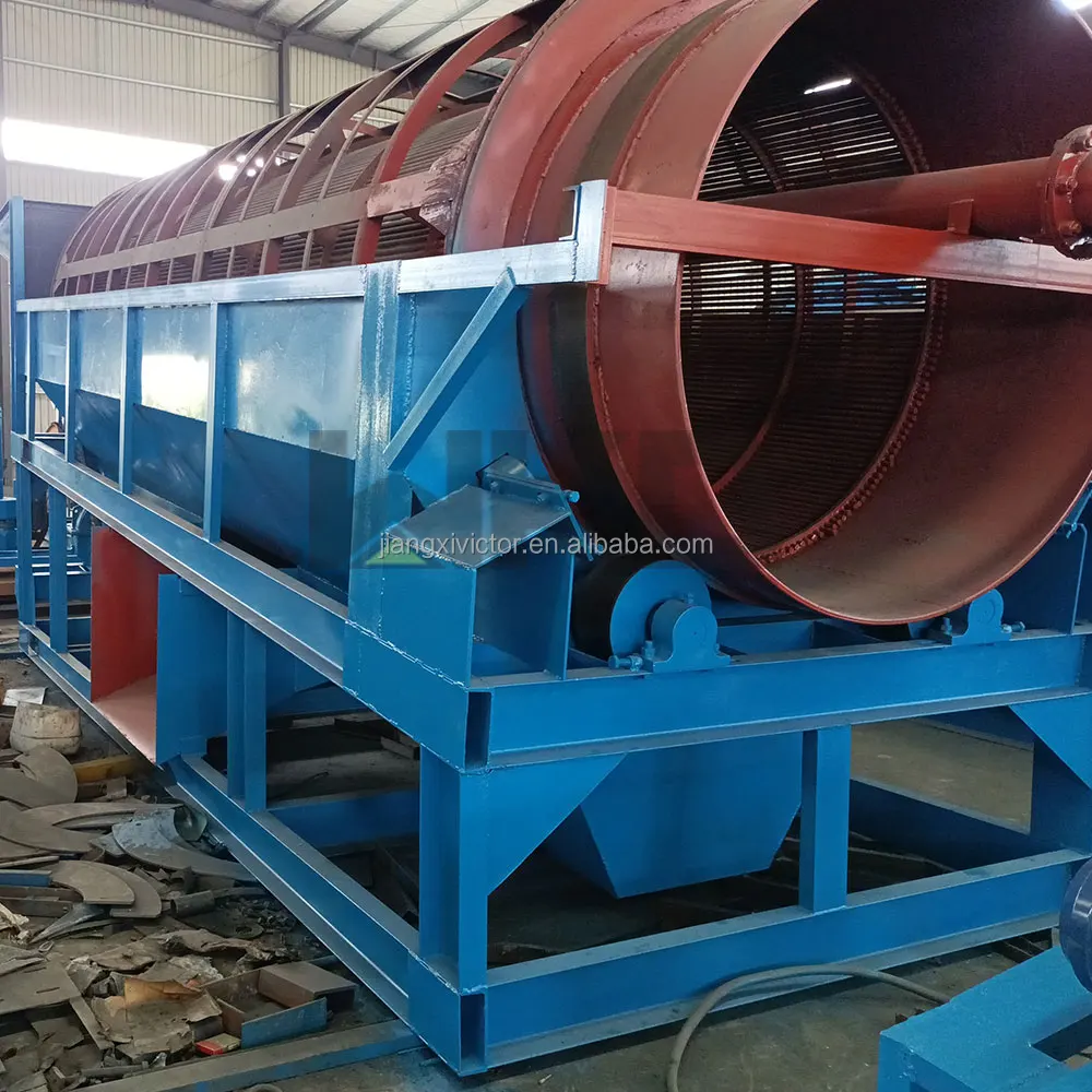Washing Gold Machine GT1015 GT1020 GT1545 Rotary Drum Compost Screen Rotating Sieve Aggregate Trommel for 10TPH Alluvial Gold