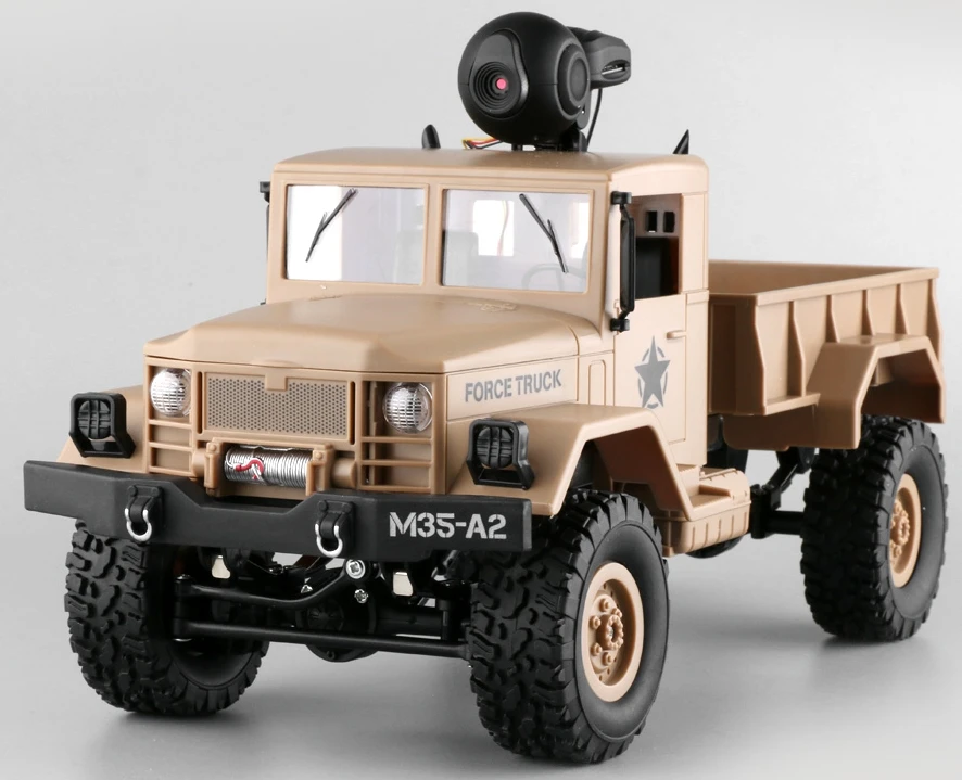1/12 RC Military Truck MN-35 2.4G Four-wheel Drive Climbing Vehicle Remote Control Army Truggy Loading