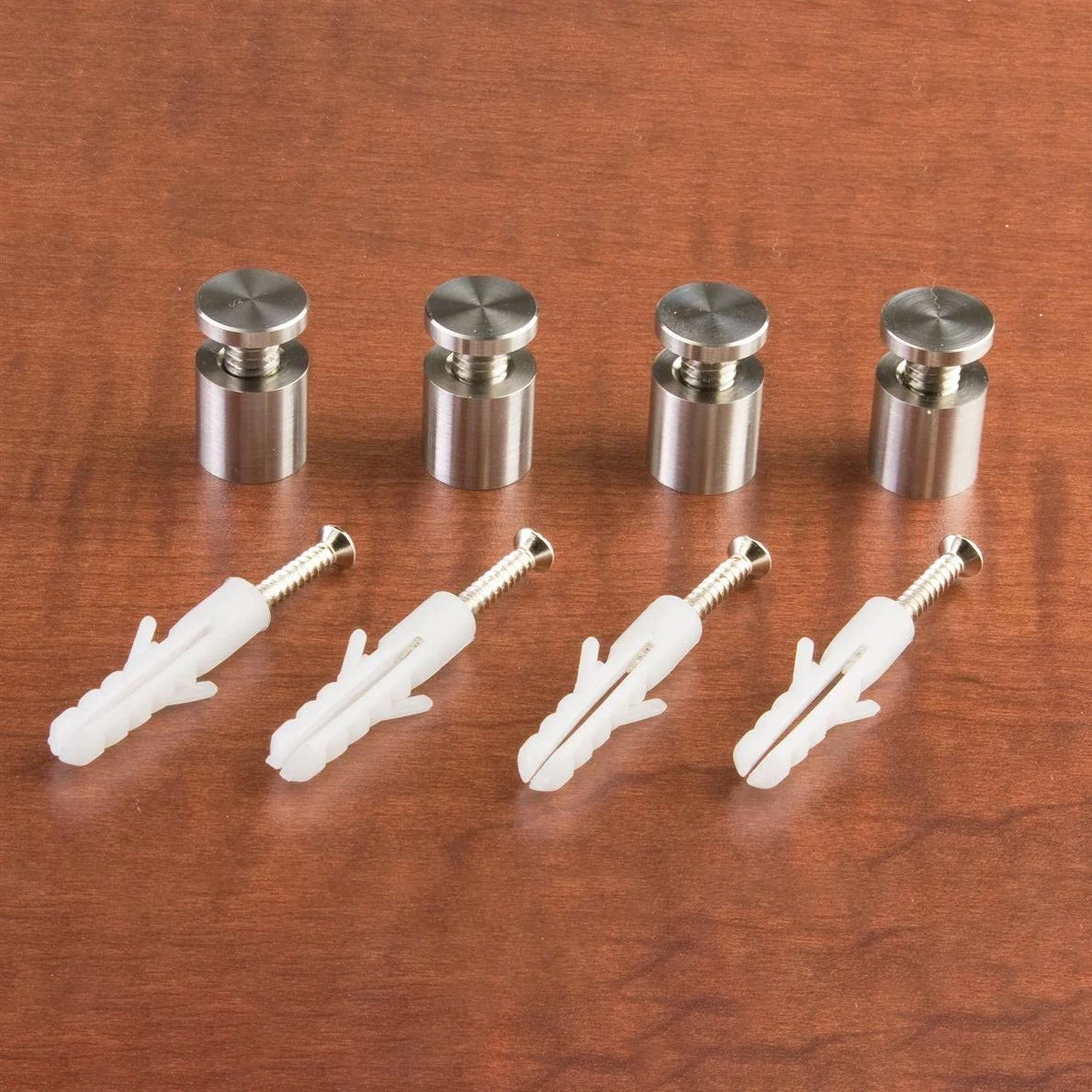 Adjustable Stainless Steel Wall Mount Standoff Screws for Glass Sign Holder and Display Fixing Nail Advertising Pin