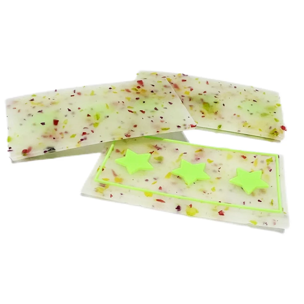 Glow In The Dark Garment Labels Noctilucence Custom Label Design Luminous Label For Sport Bags Clothing