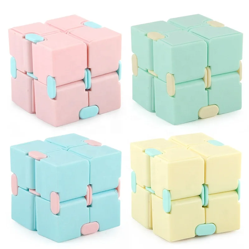 Fidget Cubos Juguetes Antiestres Plastic Anti Stress Relief Galaxy Folding Infinity Cube Puzzle A Magic Fidget Cube Sensory Toys