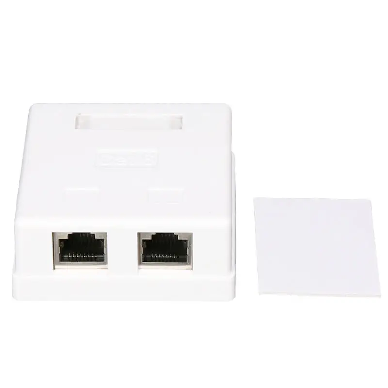 RJ45 Junction Box CAT5e CAT6 Network Connector 2-port female-female Desktop Extension Cable Box