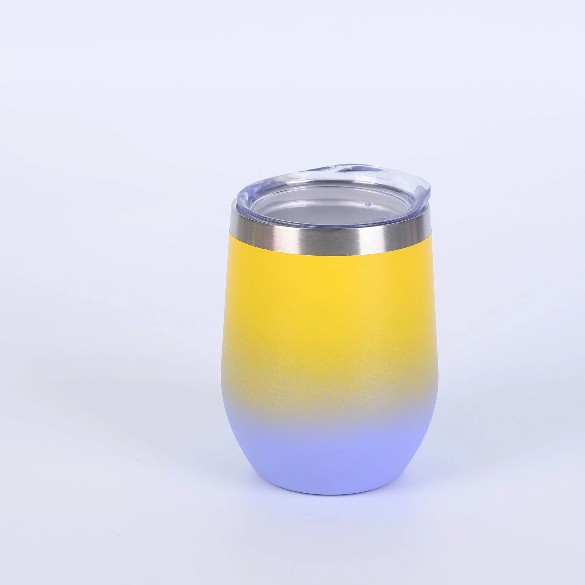 Оптовая продажа 12 унций из нержавеющей стали win tumbler с двойной стенкой Изолированный Вакуумный пищевой винный стакан соломой