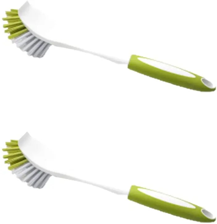 New Arrivals Handheld Kitchen Cleaning Brushes Multifunctional Stiff Plastic Bristles with Handle for Sink Scrubbing