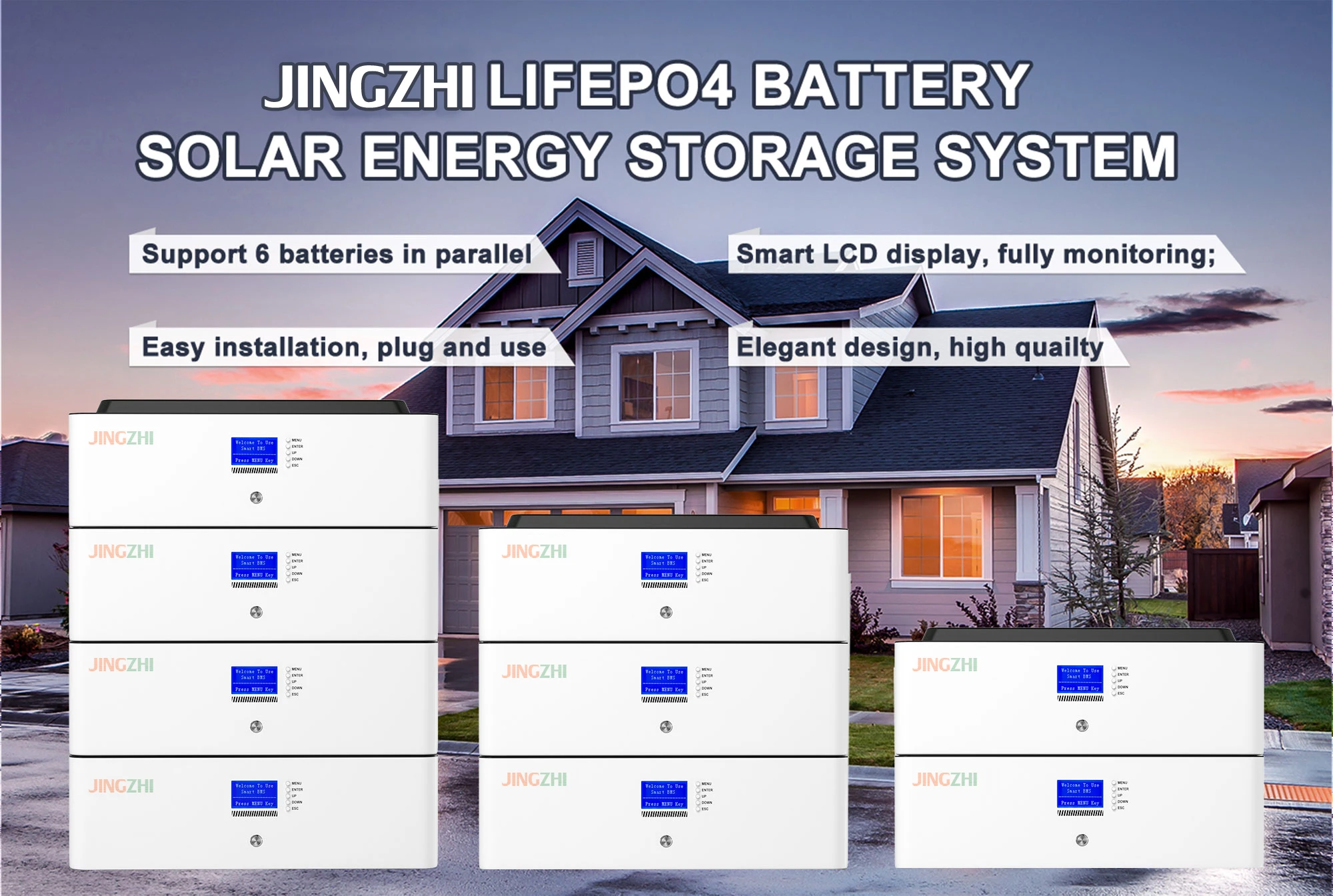Home Energy Storage 48V 300AH 10kw 20kw 30kw 50kw Stackable LiFePO4 Battery Packs For Household Solar Energy Storage System