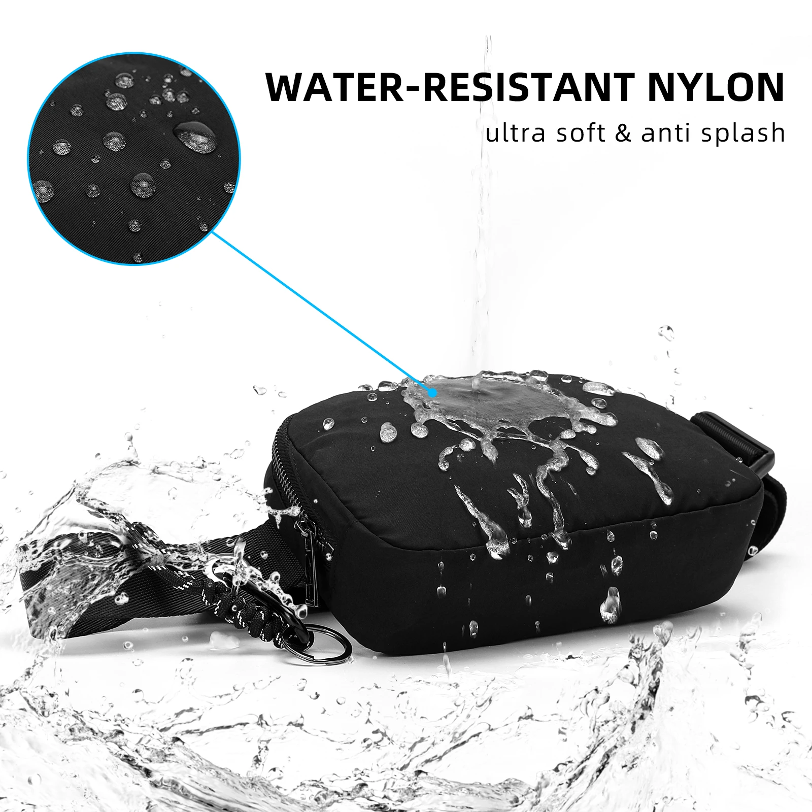 Custom Fanny Pack Fashion Waist Pack Belt Bag With Adjustable Strap For Outdoors Workout Traveling Casual Running Hiking Cycling