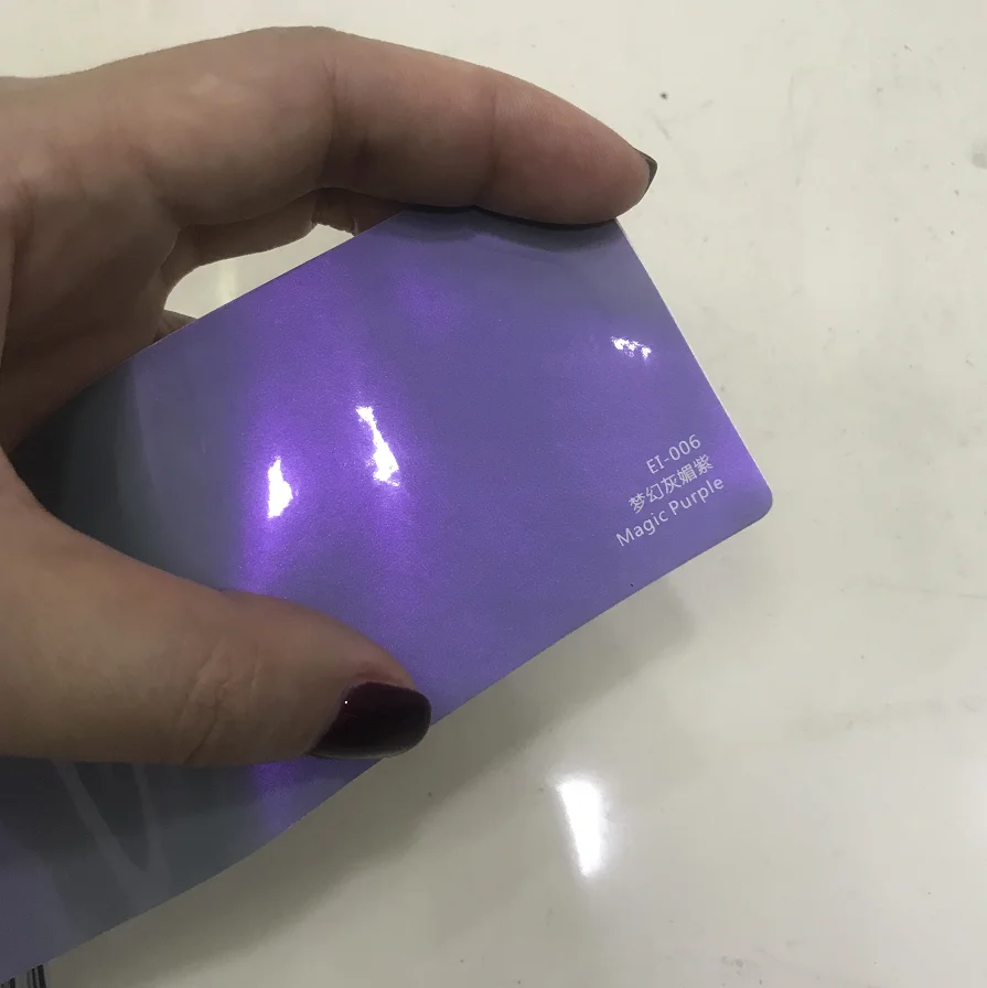 No.EI-006 High Quality wholesale Purple Car Exterior Body Wrapping Protection Film