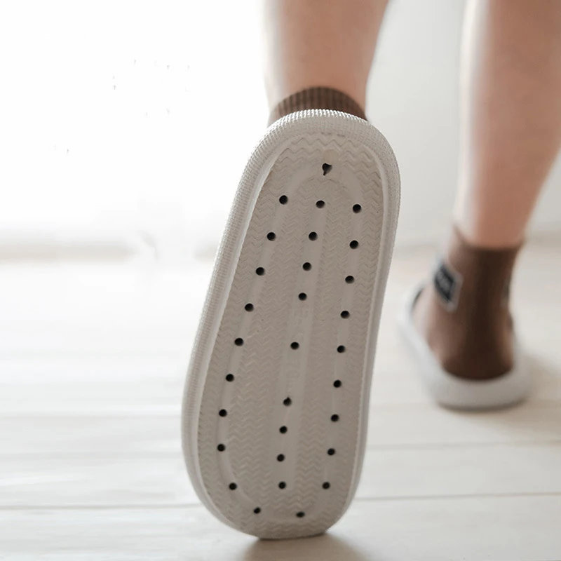 High Quality 4CM Thicken Sole Cushion EVA Foam Beach Pool Shower Bath Open Toe Pillow Home No Slip Cloud Slides Slippers for Men