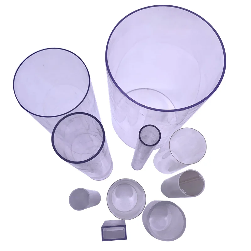 Large diameter threaded tubos de acrilico 10 inch pvc pipe price acrylic tube 90mm plastic tubes