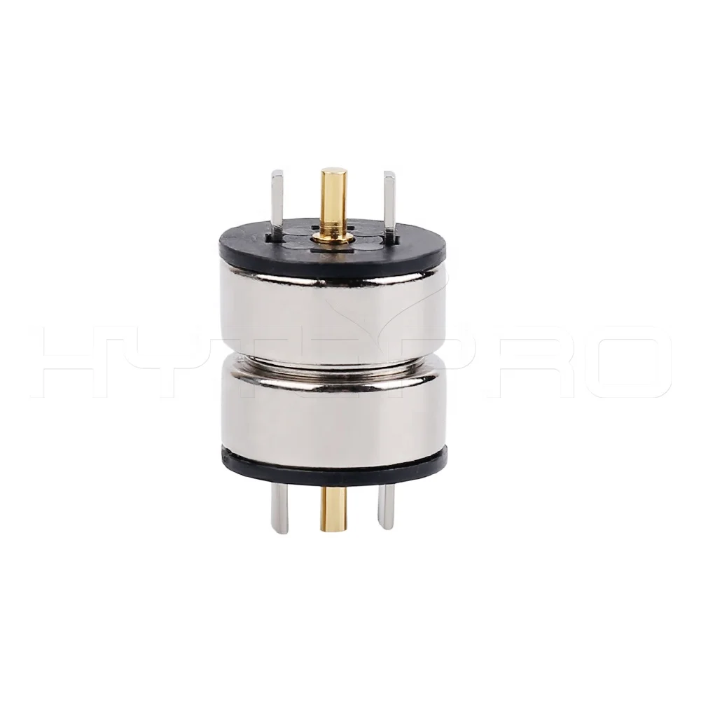  Круговой 24V зарядный 2 pin позолоченный пружинный контакт Пружинные контакты SMT/SMD набор намагниченных насадок разъем для печатных