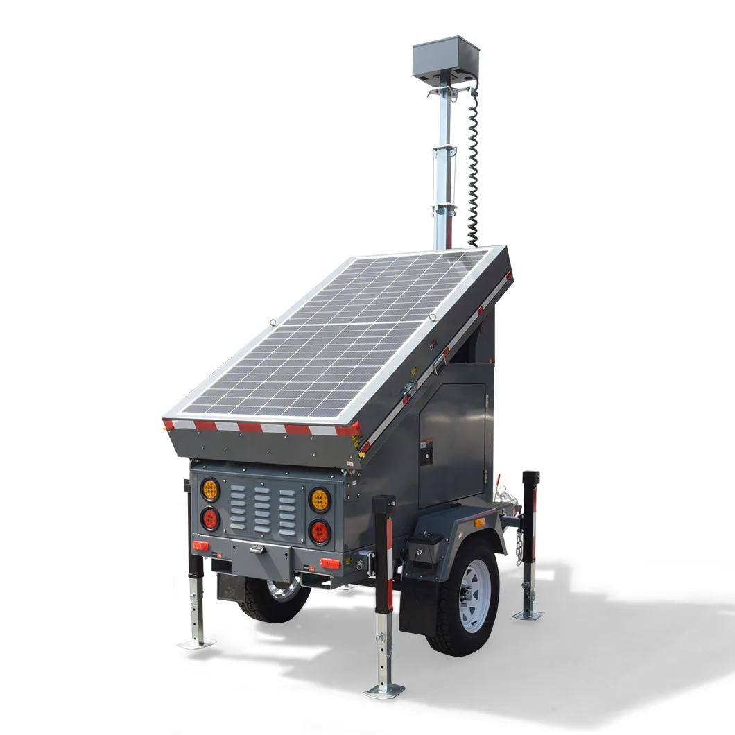 Silent Mobile surveillance trailer without Camera