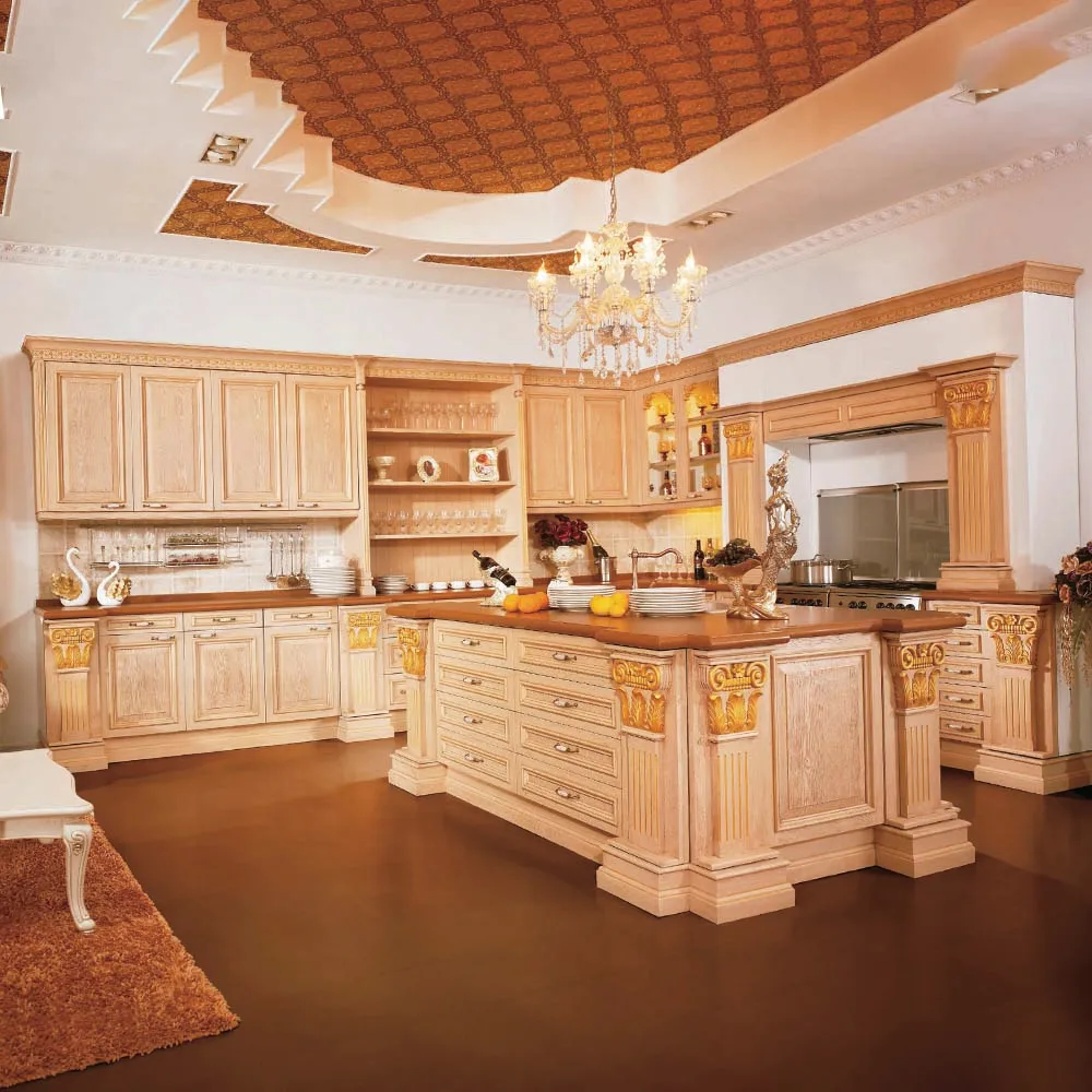 Buy Wood Simple Kitchen Cupboard European Style Kitchen Furniture