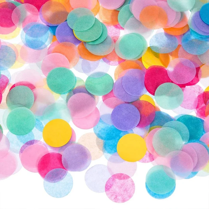 Wholesale Colorful Round Wedding Decoration Biodegradable Paper Confetti