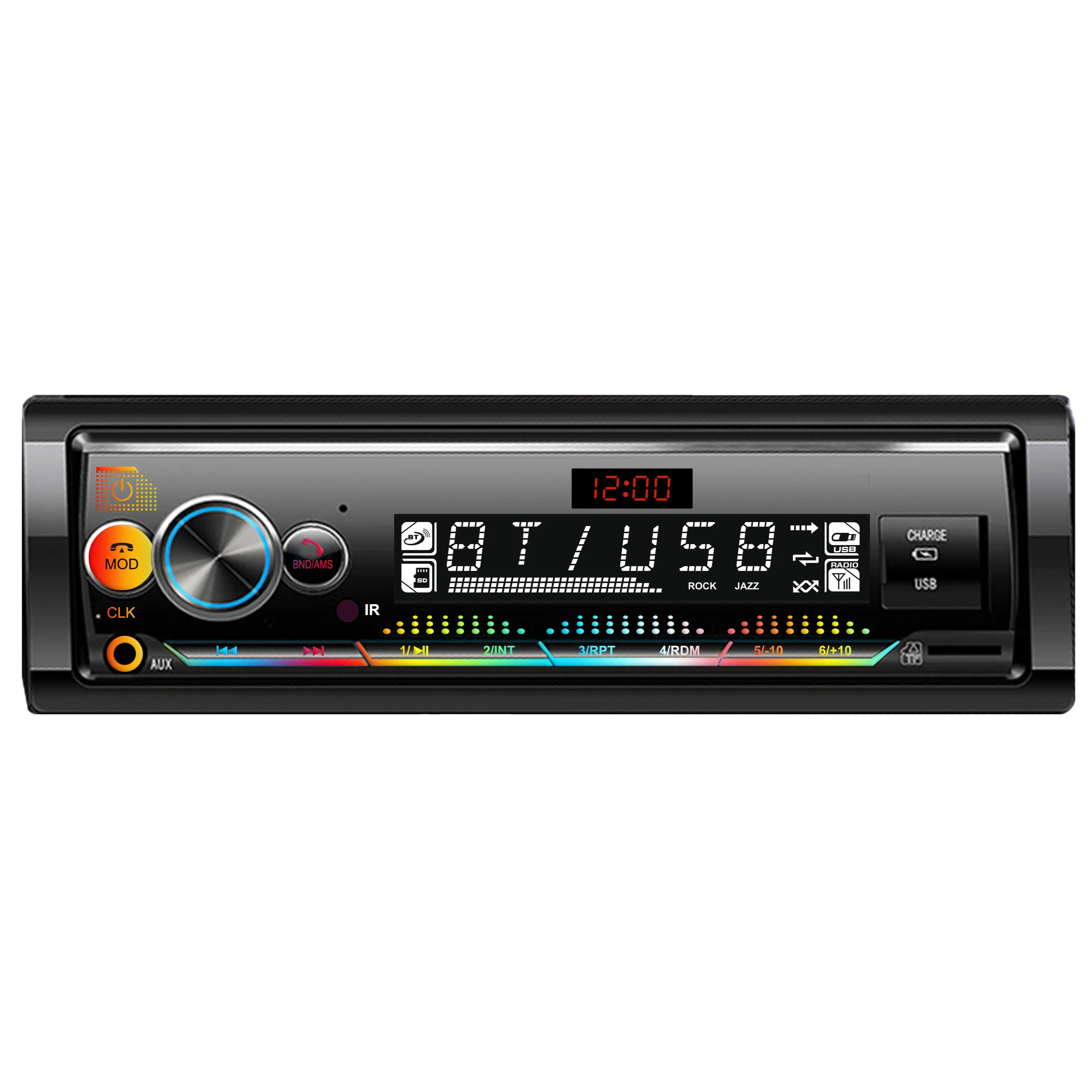 Car MP3 Player 12v Single Mp3 1 Din Car Music FM Aux In Receiver BT SD USB Radio Stereo