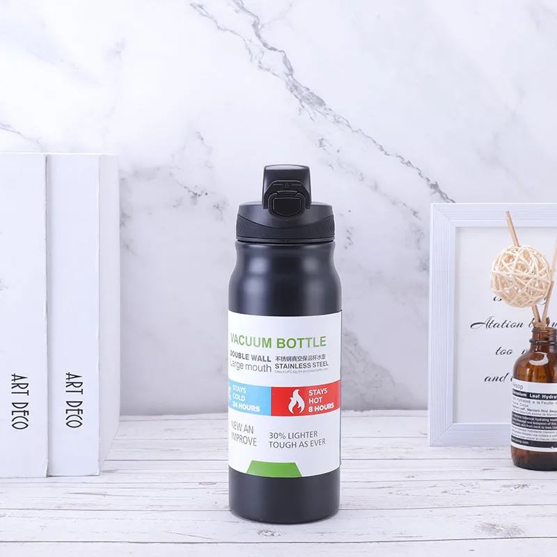 Feiyou fashion sports wholesale double wall portable stainless steel vacuum thermos gift water bottle