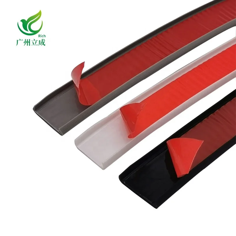 LC2802 Custom TPE PVC Silicone Furniture Protector Strip Waterproof Plastic Edge Seal Strip  Edge Seal Strip For Furniture