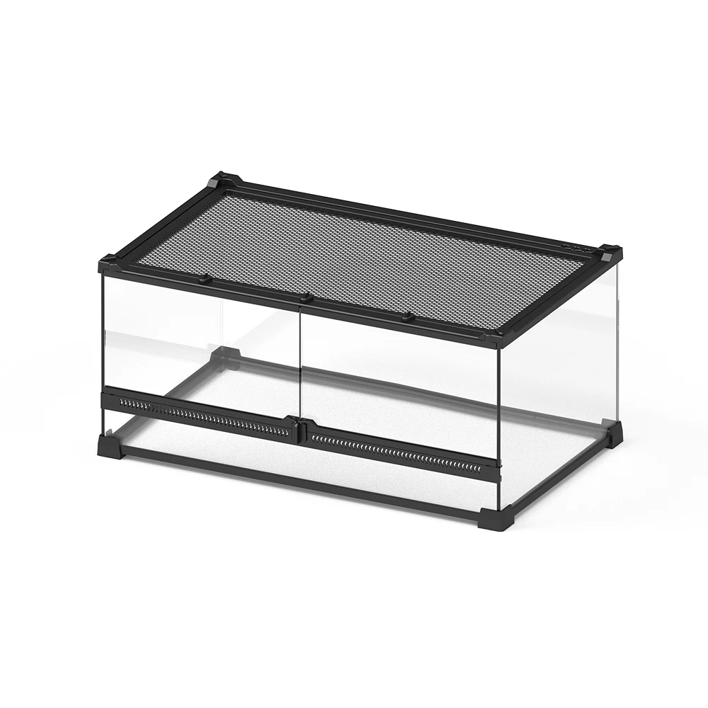 NOMOY PET reptile Glass Terrarium for Reptiles and Amphibians Hamster Hedgehog Small Animals