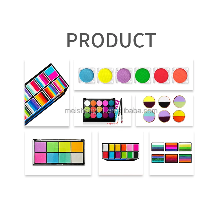 Wholesale UV Water-Based Face Paint for Body 3g Multi-Color Kit Washable and Waterproof for Festivals