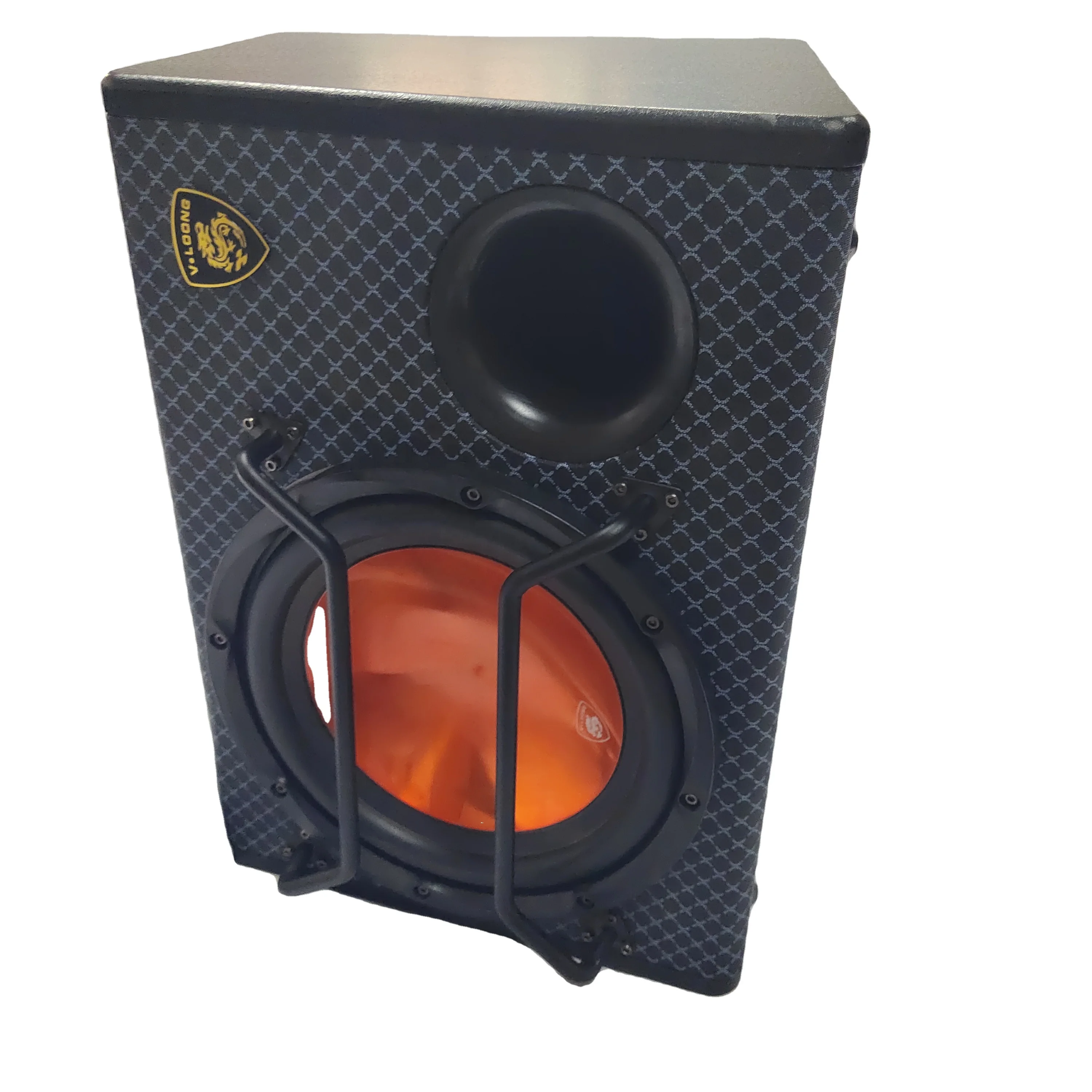 QCD-A612 12 inch automobile subwoofer wooden car audio subwoofer active subwoofer Factory direct sale