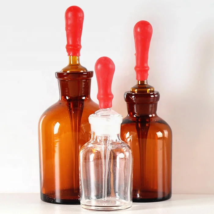 Tiandi Lab 30ml Amber Glass Dropping Bottle With Pipette