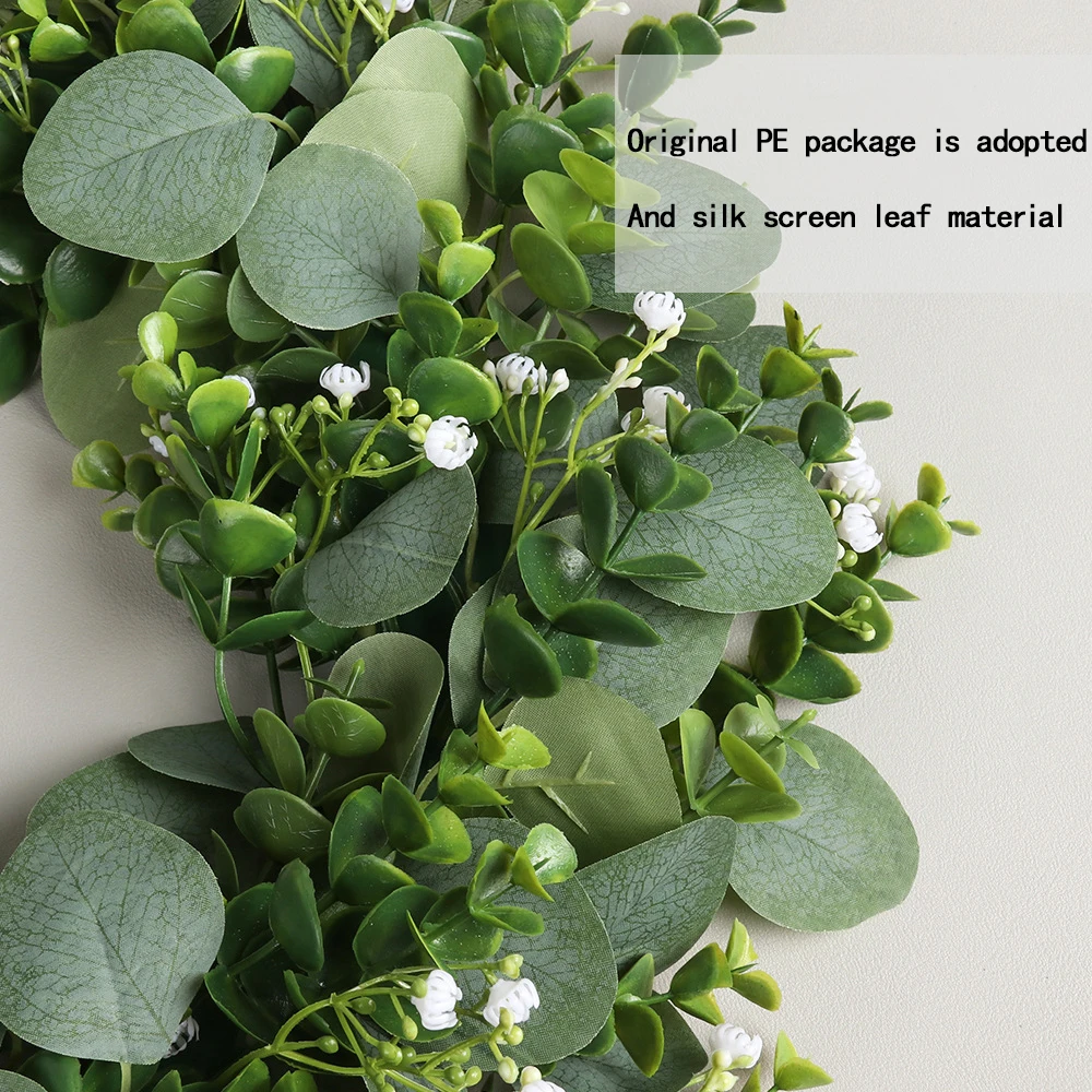 Summer New Design Eucalyptus Garland Wedding Leaf Eucalyptus Decorative Garland Artificial Garland Supplies Wholesale