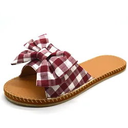 Fashionable Flower Shape Upper Summer Beautiful Latest Women Flat Sandals