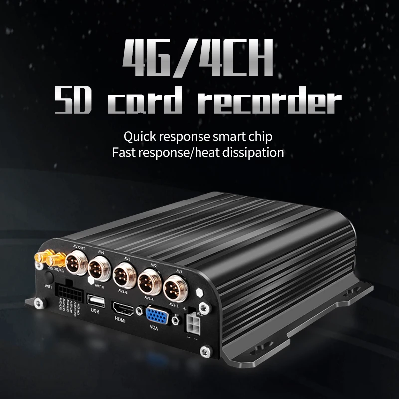 Manufacturer price  full solution dvr 4G GPS WIFI mdvr 4ch mobile car dvr recorder hard disk MDVR