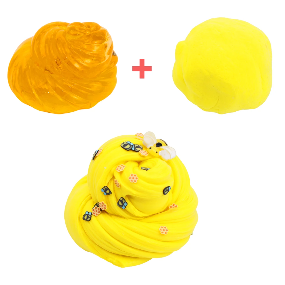 TS 200ml DIY Kids Making Kit Educational Toy Butter Crystal Mud Play dough Non-toxic Bee Honey Slime Kit