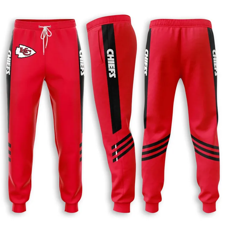 CUSTOM hot selling man ins New rugby sports digital printing trend skull loose casual elastic  pants men trousers