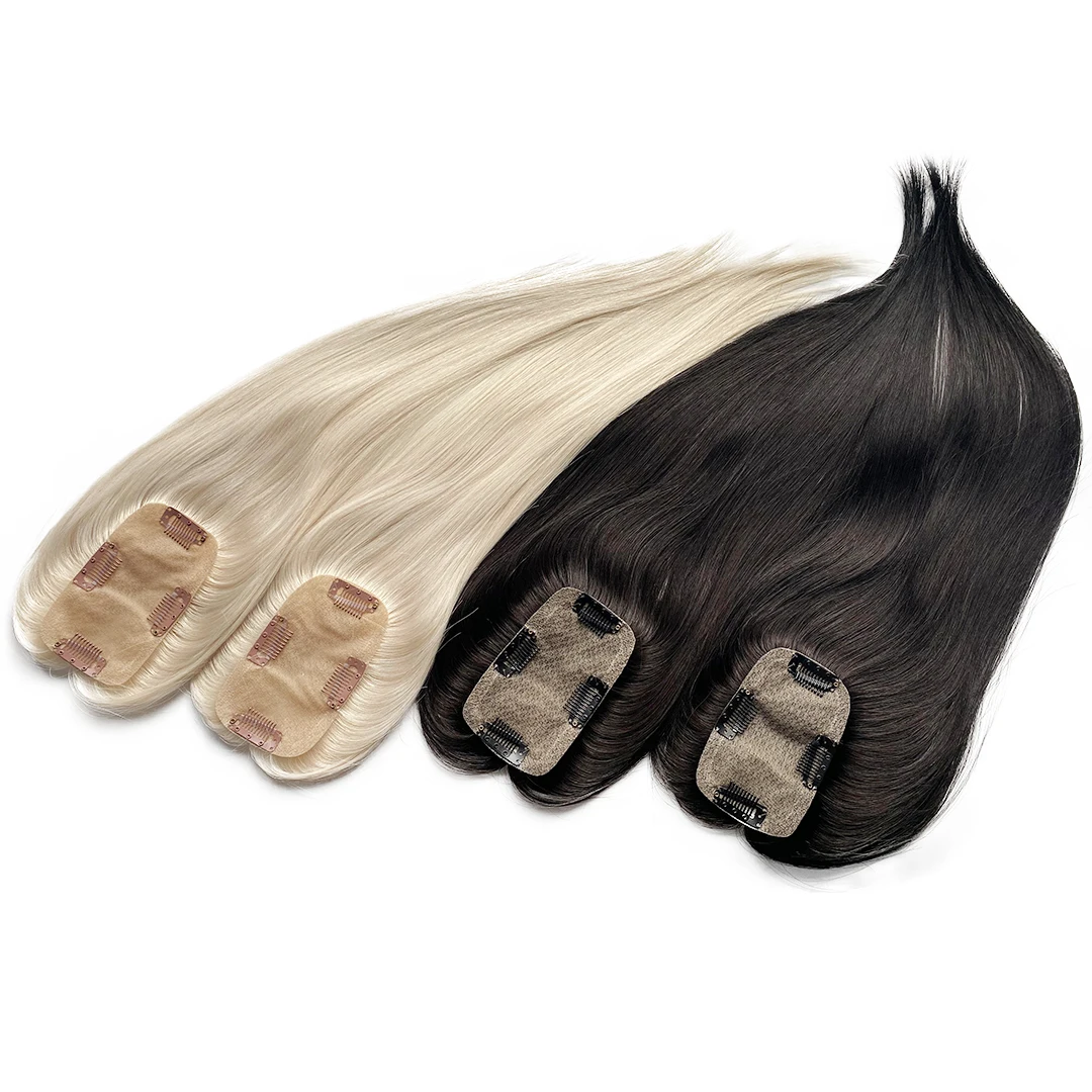 HaiYi 2024 New Trend Long Smooth Silky Hair Piece Virgin Cuticle European Human Hair Ladies Hair Toppers