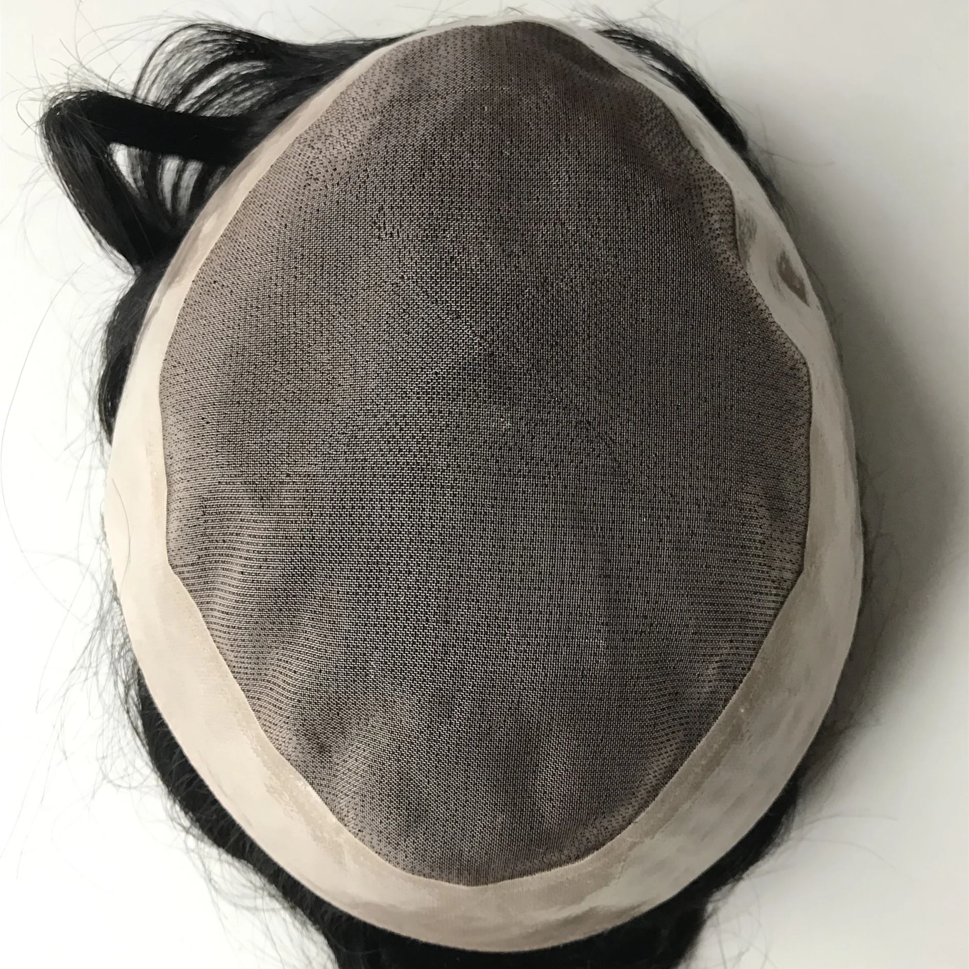 Factory price stocks 2022 new style natural looking ultra thin skin mono human hair prosthesis for men hairpiece toupee cheap