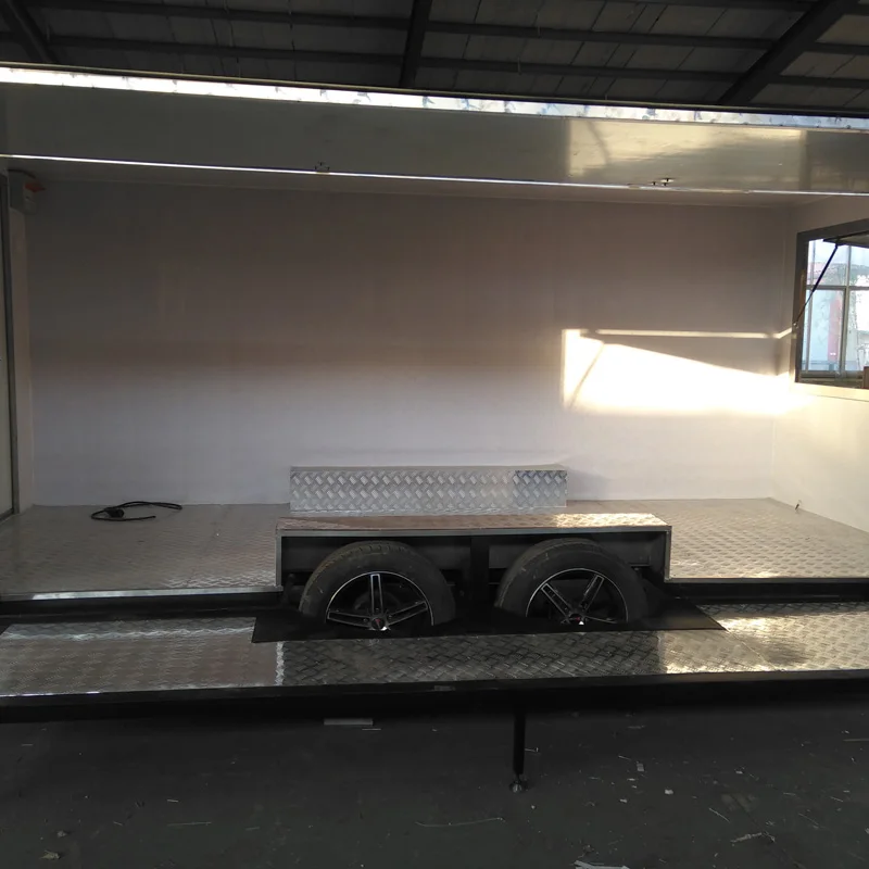 Custom Size Grill Fast Food Trailer Mobile Tacos Truck Concession Trailer