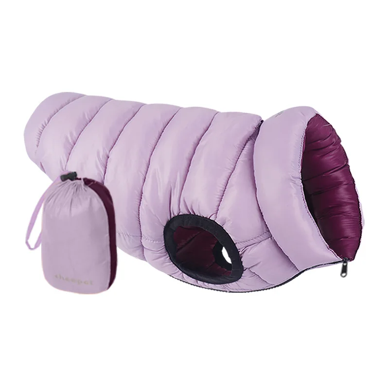 High Quality New Pet Clothes Dog Puffer Coat Double Side Reversible Coats For Winter Fashion Thicker Warm Pet Jacket With Bag