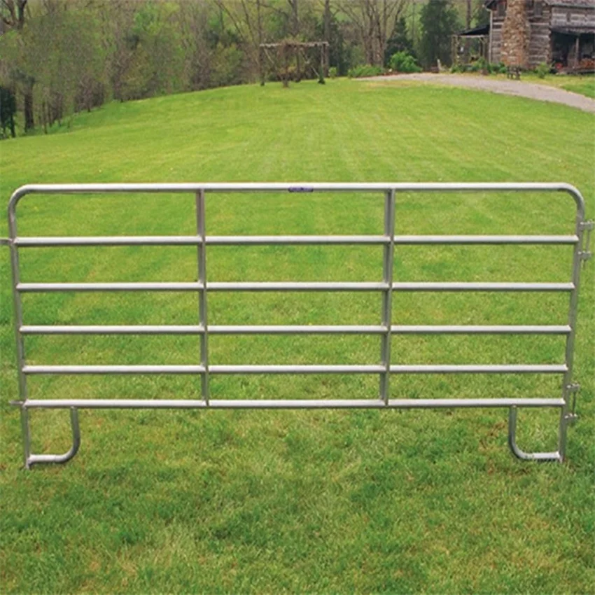Best Factory Price Galvanized Cattle Fence for 12 ft Portable Heavy Duty Galvanized Metal Round Pen Cattle Yard Filed Fence