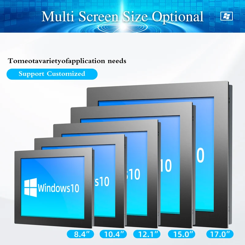 Резистивный сенсорный экран 19 дюймов Fhd промышленный компьютер
