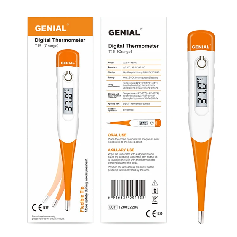 Fever Clinical thermometers digital oral baby rectal thermometer digital Armpit Test thermometre flexible