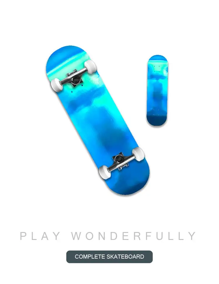  31x7 75 дюймов цветной Канадский кленовый скейтборд из твердых пород клена